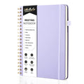 WEMATE Simplified Meeting Notebook for Work with Action Items 200 Pages, B5 (10" × 7") - Light Purple