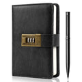 WEMATE Journal with Lock, Diary with Lock, Password Notebook, Pen & Gift Box - Perfect for Men and Women - 4.3X 6.18in Black Keep Your Secrets Safe